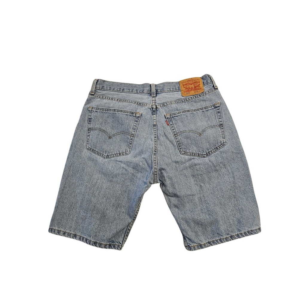Levis‎ 505 Regular Fit Denim Shorts Mens 36 Light Wash Blue Jean Shorts 0770